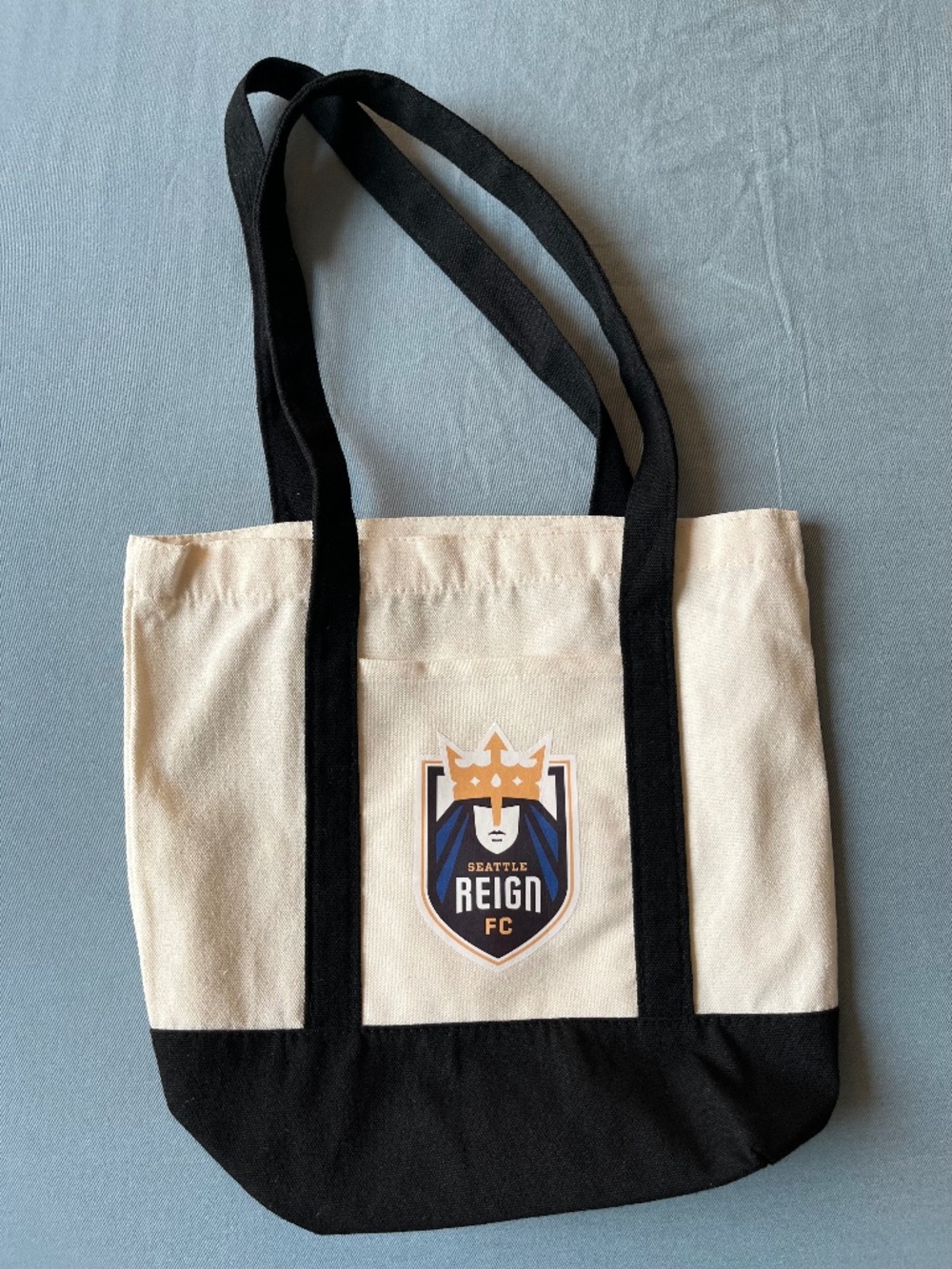 New Seattle Reign FC SRFC Shield Origins Beige/Off-White Mini Canvas Bag